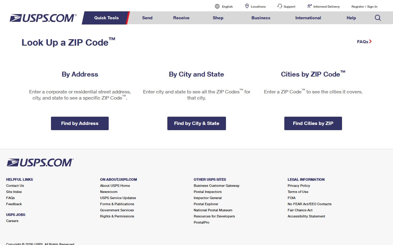 Beaufort County ZIP code directory address verification with USPS lookup